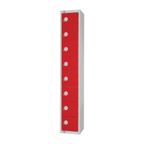 450mm Deep Locker 8 Door Combi Lock) Red (Direct)