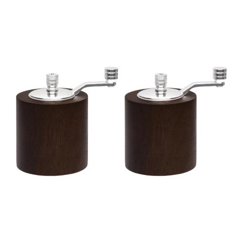 Olympia Dark Wood Salt & Pepper Mill - Grinder Set