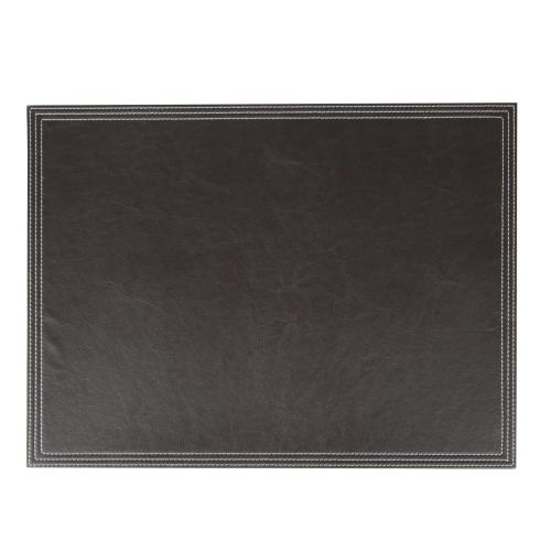 Olympia Faux Leather Placemat Brown - 400x300mm 15 3/4x 11 4/5" (Pack 1)