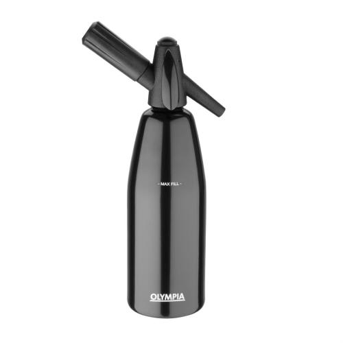 Olympia Soda Siphon Black - 1Ltr 33.8fl oz