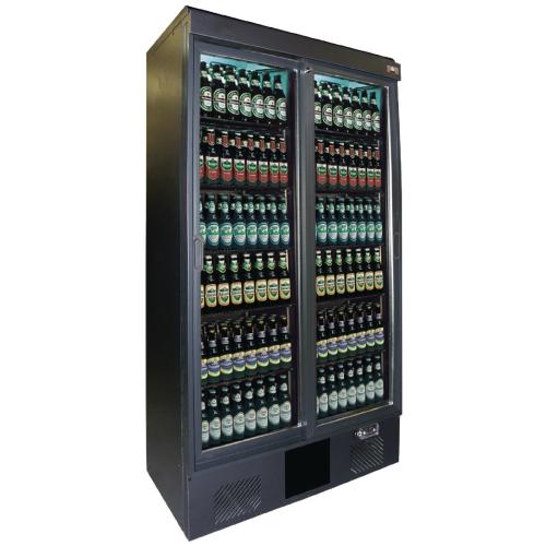 Gamko Upright Bottle Cooler Double Sliding Door Anthracite - 500Ltr (Direct)