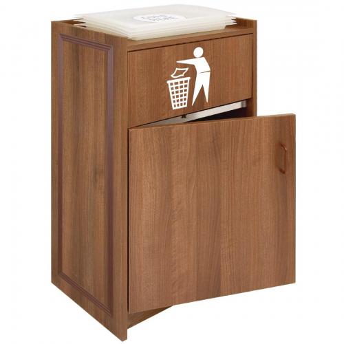 Bolero Litter Bin/Tray Stand Walnut (Direct)