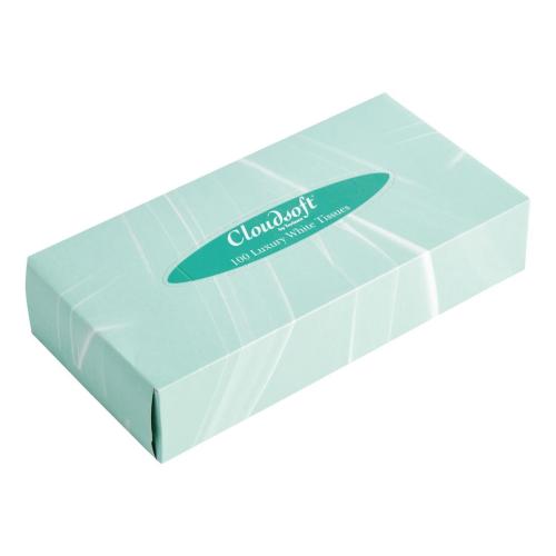 Cloudsoft Rectangular Tissue Box (Pack 36)