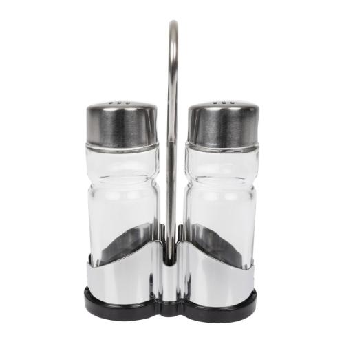 Cruet Set & Stand - Salt & Pepper