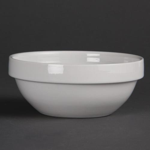 Olympia Whiteware Stacking Bowl - 380ml 12.84fl oz (Box 12)