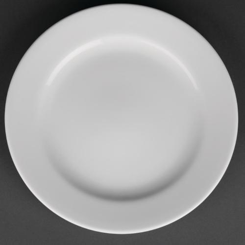 Royal Porcelain Classic Wide Rim Plate White - 210mm 8 1/4" (Box 12)