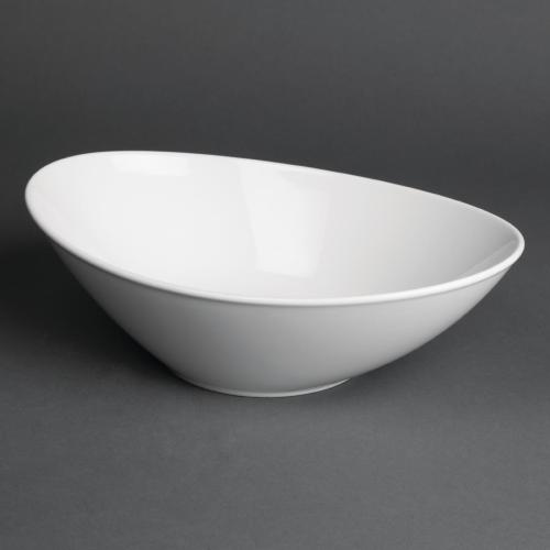 Royal Porcelain Classic Oval Bowl White - 255x180mm 10" (Box 6)