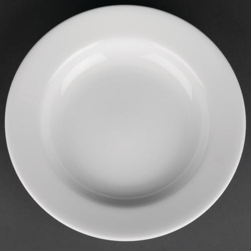 Royal Porcelain Classic Soup Plate White - 235mm 9 1/4" (Box 12)