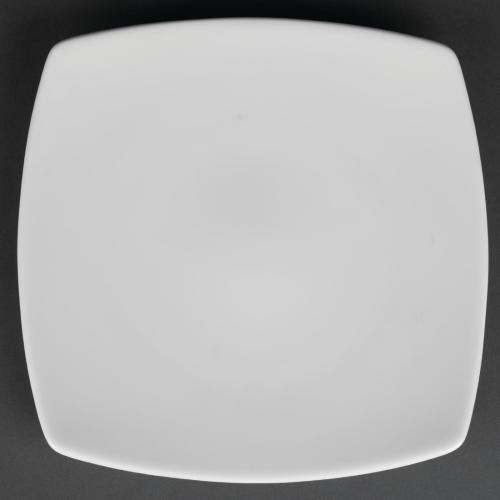 Royal Porcelain Classic Rounded Square Plate White - 190mm 7 1/4" (Box 12)