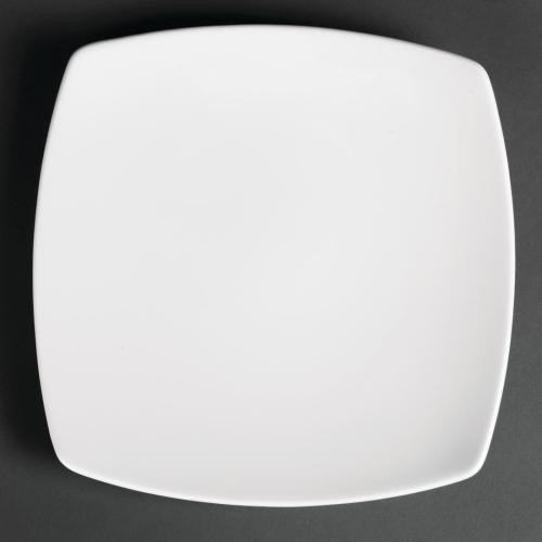 Royal Porcelain Classic Rounded Square Plate White - 210mm 8 1/4" (Box 12)