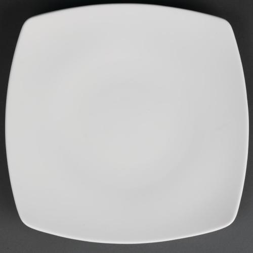 Royal Porcelain Classic Rounded Square Plate White - 270mm 10" (Box 12)