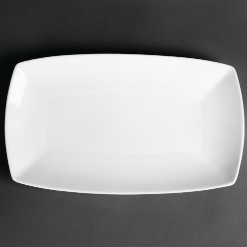 Royal Porcelain Classic Rounded Rectangular Plate White - 320mm 12 1/2" (Box 12)