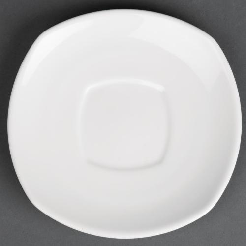 Royal Porcelain Classic Rounded Square Saucer (CG101 & CG102) 150mm 6" (Box 12)