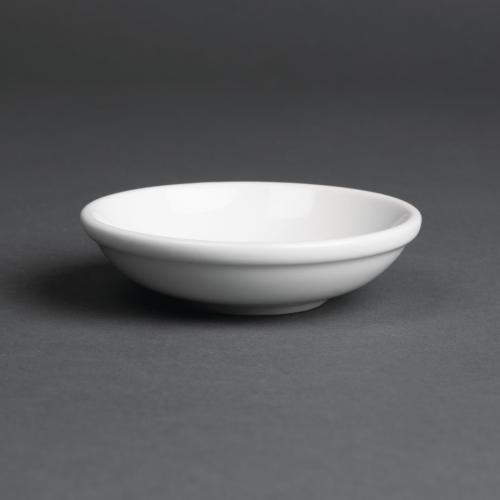 Royal Porcelain Classic Soy Sauce Dish White - 85mm 3 1/4" (Box 60)