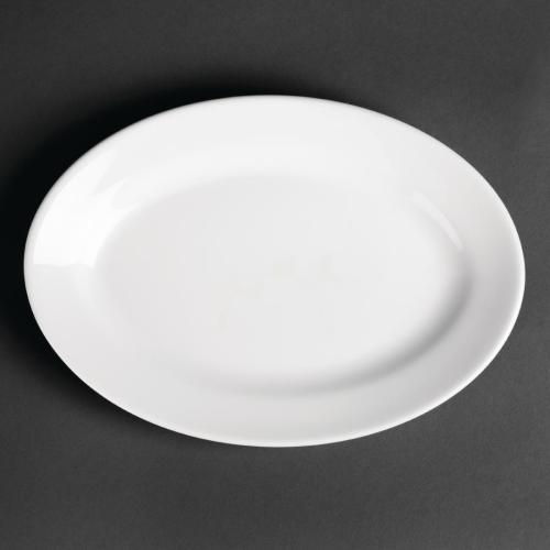 Royal Porcelain Classic Oval Plate White - 230mm 9 1/4" (Box 12)