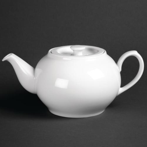 Royal Porcelain Classic Teapot with Lid White - 35oz 1Ltr (Box 1)