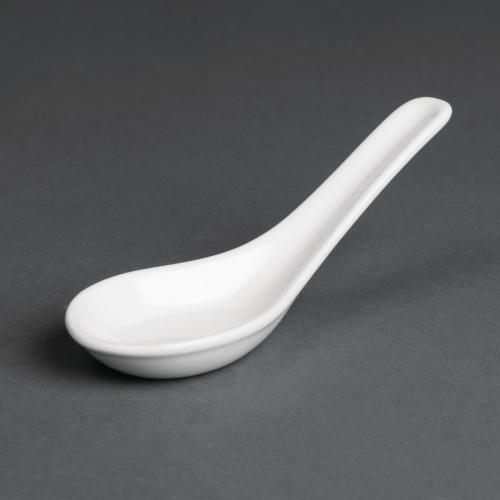 Royal Porcelain Classic Rice Spoon White - 125mm (Box 24)