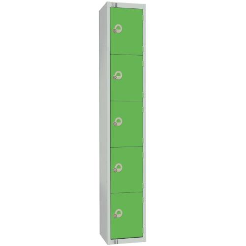 300mm Deep Locker 5 Door Combi Lock) Green (Direct)