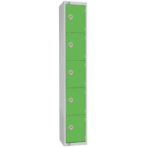 450mm Deep Locker 5 Door Combi Lock) Green (Direct)