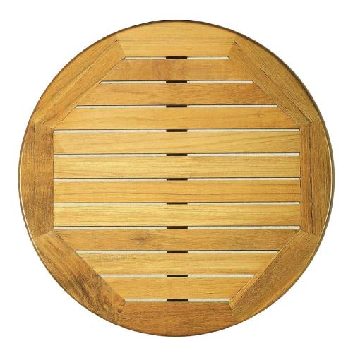 Werzalit Round Table Top Teak 035 - 800mm (B2B)