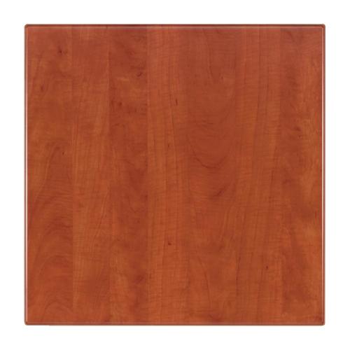 Werzalit Square 600mm Table Top (Wild Pear Cognac 095) (B2B)