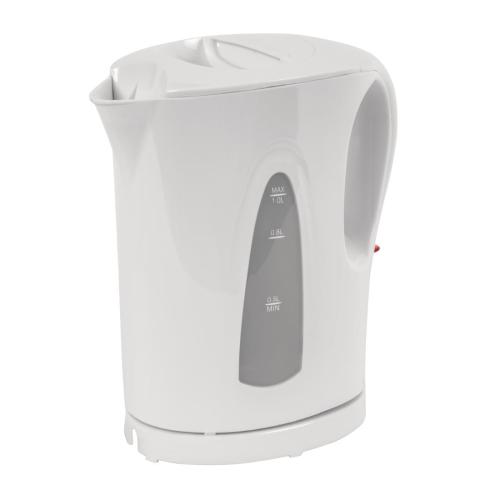 Caterlite Hotel Room Kettle Plastic White - 1.0Ltr