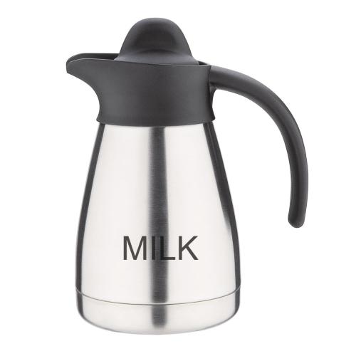 Olympia Vacuum Jug Etched "Milk" with Screwtop - 0.5Ltr 16.9fl oz