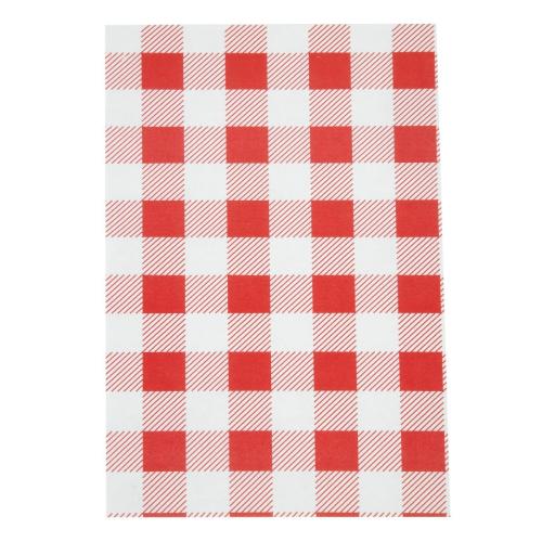 Red Gingham Greaseproof Paper - 190x310mm (Pack 200)