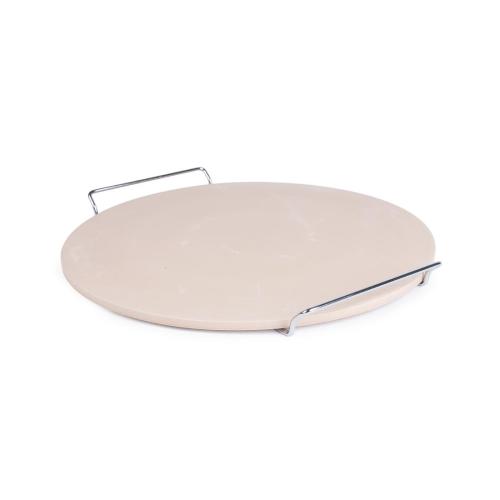 Eddingtons Traditional Round Pizza Stone with Metal Serving Rack