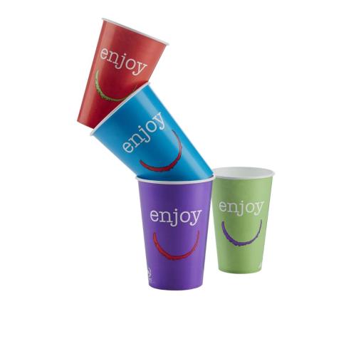 Enjoy Paper Cold Cups - 16oz (Box 1000)