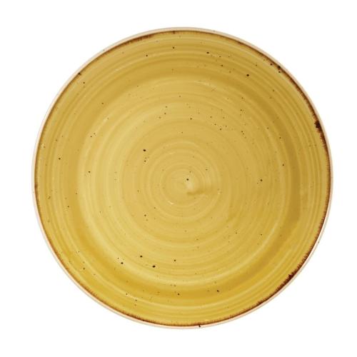 Churchill Stonecast Mustard Seed Coupe Plate - 165mm 6 1/2" (Box 12) (Direct)