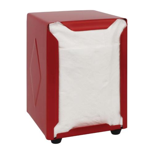 Olympia Napkin Dispenser Red - 140x95x105mm