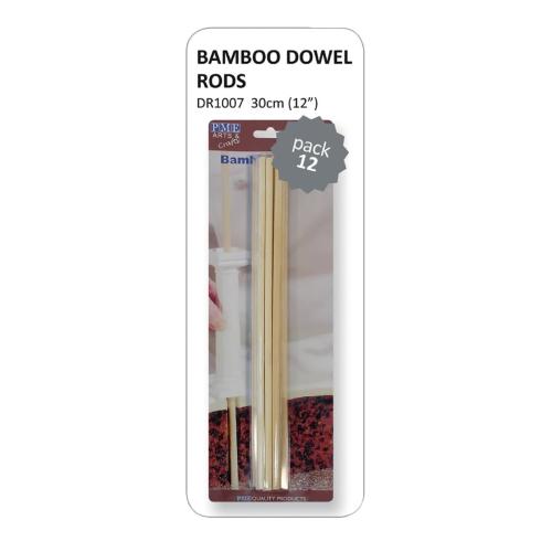 PME Bamboo Dowel Rods (Pack 12)