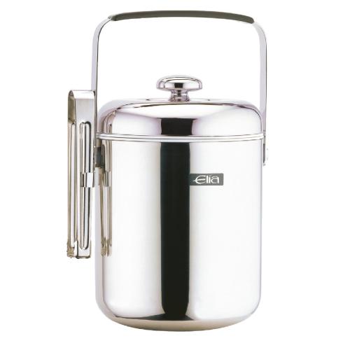 Elia Ice Bucket & Tongs Chrome Plated - 1.3Ltr