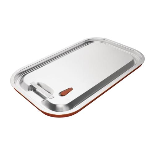 Vogue Sealable Lid St/St - GN 1/1