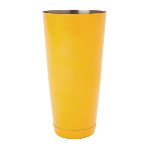 Yellow Powder Coated Boston Can - 28oz St/St