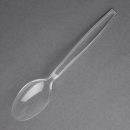 Fiesta Heavyweight Plastic Spoon Clear (Pack 100)