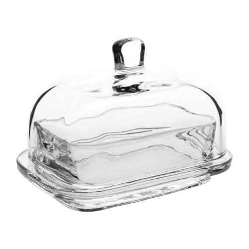 Olympia Glass Butter Dish - 335ml 12oz 170x115x120mm