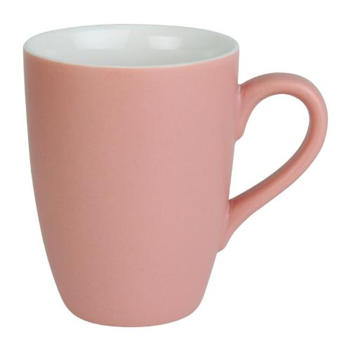 Olympia Matt Pastel Porcelain Mug Pink - 340ml 12oz (Box 6)