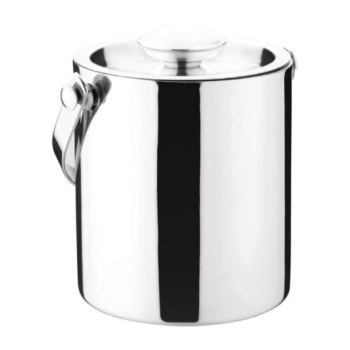 Olympia St/St Barware Ice Bucket Double Wall with Lid - 1Ltr