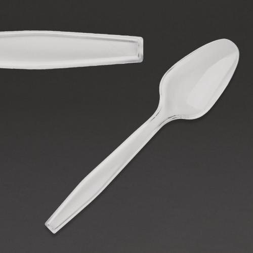 Fiesta Heavyweight Plastic Tea Spoon Clear (Pack 100)