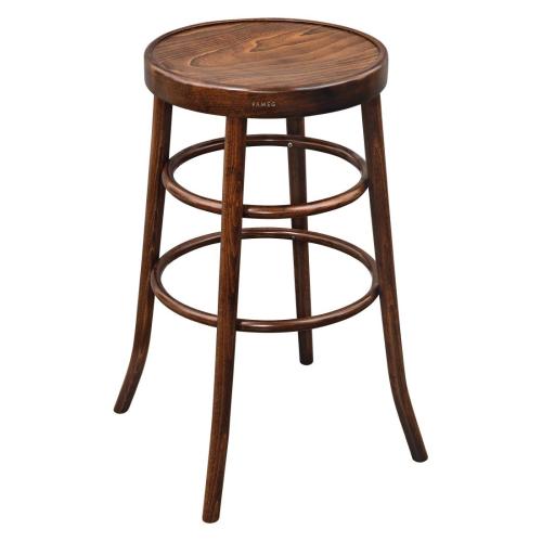 Fameg Bentwood Bar Stool Walnut Effect (Single)