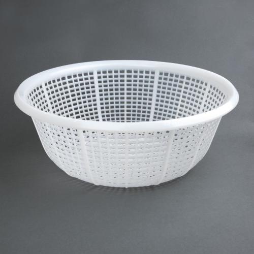 Vogue Round Colander Polyethelene White - 375mm 14 3/4"