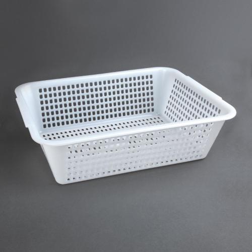 Vogue Square Colander Polyethelene White - 357x270mm