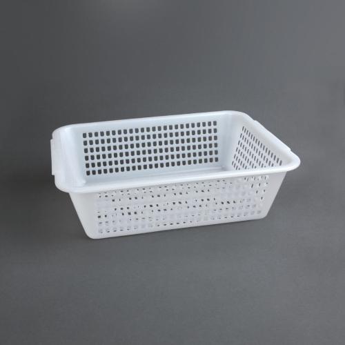 Vogue Square Colander Polyethelene White - 272x198mm