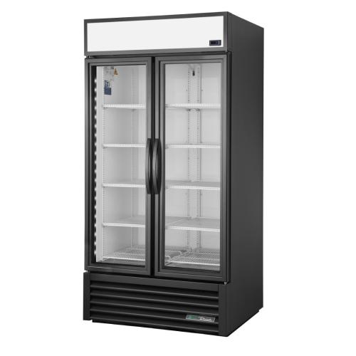 True 2 Glass Door 991Ltr Upright Display Fridge Black GDM-35-HC-TSL01 (Direct)