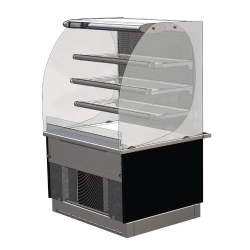 Designilne Cold Patisserie (Fixed Back) Self Service 600mm (L) (Direct)