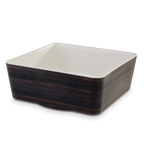 APS+ Square Bowl Oak/Cream - 3.5Ltr 240x240mm