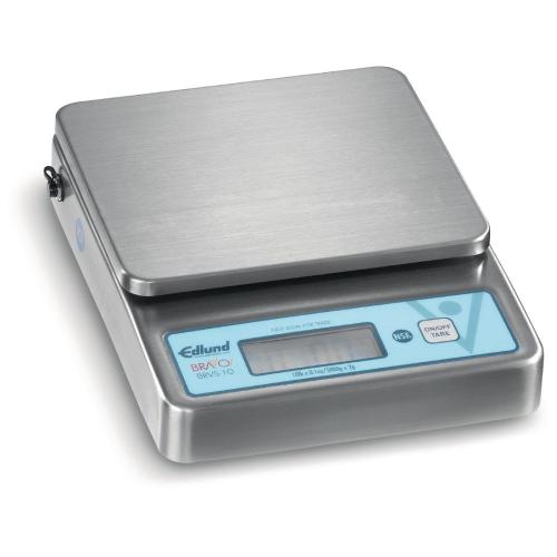 Edlund Bravo 10 Stainless 10LB Digital Scale with Clearshield Protective Cover