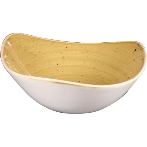 Churchill Stonecast Mustard Lotus Bowl - 185mm 7 1/4" (Box 12) (Direct)